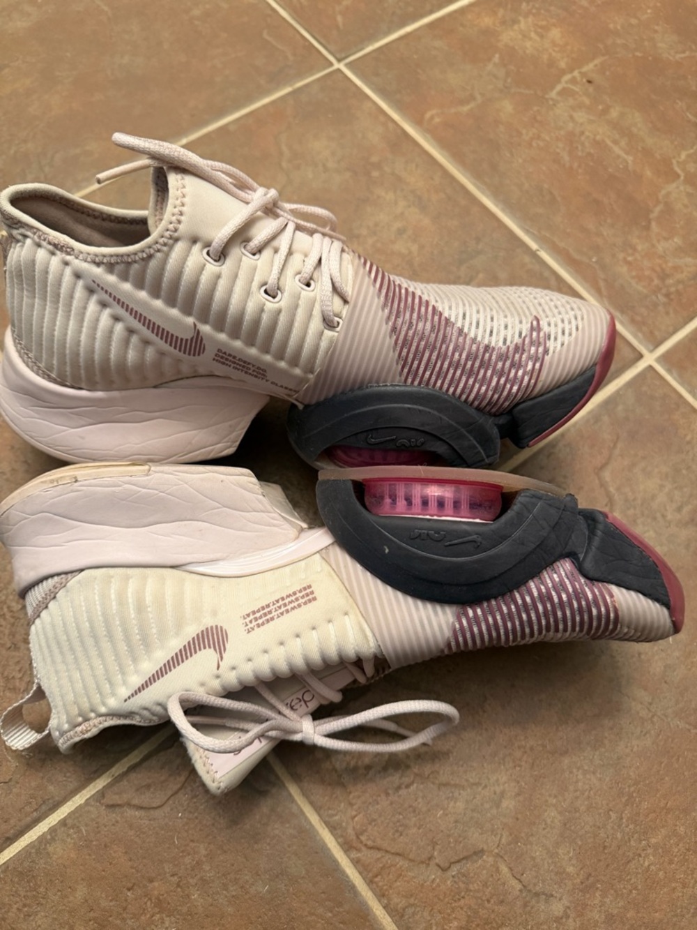 Nike Women’s Training Shoes - Light Pink and Mauve Accents
